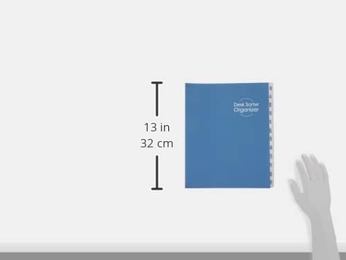 Smead Desk File/Sorter, Monthly (Jan-Dec), 12 Dividers, Letter Size, Dark Blue (89286) (Pack of 5)