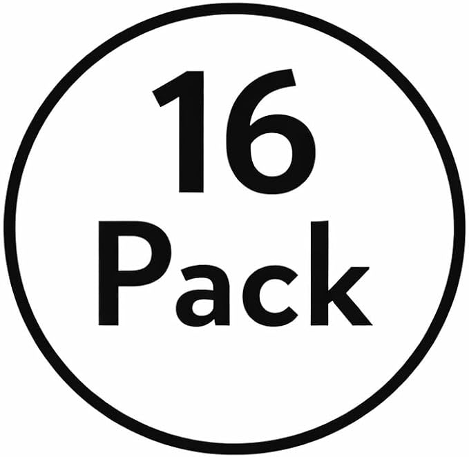 Sterilite Clear Storage Box Stackable Tote, 58 Quart, 16-Pack | Clear Plastic Container with Secure Snapping Lids for Home and Office Organization, White