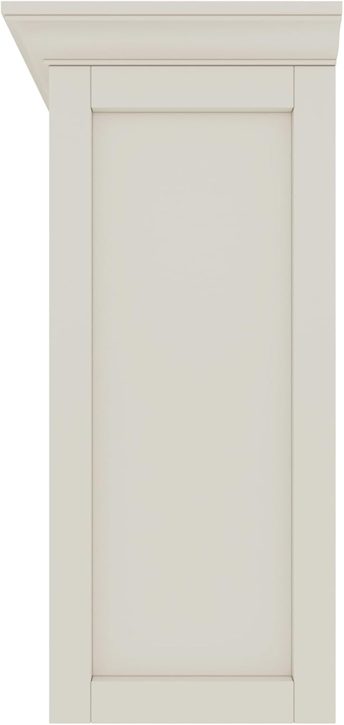 OSCHF 8-Cube Open Bookcase with Base, 2-Tier Low Cabinet, White | Curved Base, Crown Molding, Fits 11×11" Bins, Modern Bookshelf for Living Room, Bedroom, Home Office, TV Stand Storage