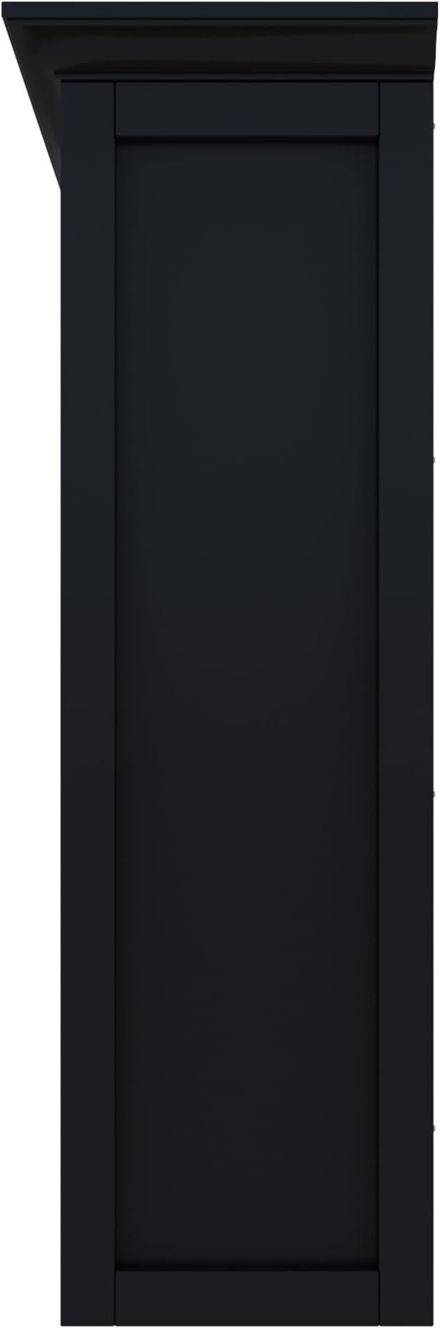 OSCHF 9-Cube Open Bookcase with Base, 3-Tier Wooden Bookshelf, Black | Curved Base, Crown Molding, Fits 11×11" Bins, Modern Storage Cabinet for Living Room, Bedroom, Home Office