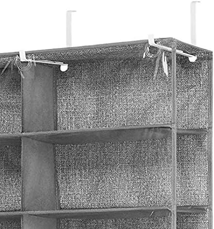 Whitmor Over The Door Shoe Shelves - 26 Sections - Crosshatch Gray
