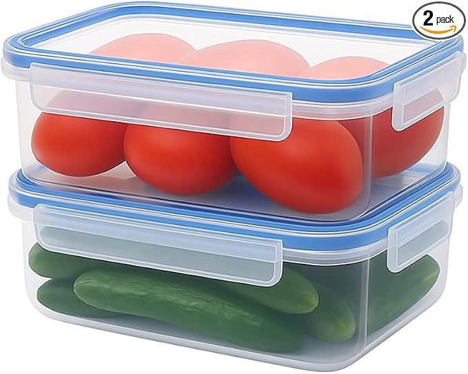 Tribello Food Storage Container with Lid Airtight Lid (81 OZ - 2 Pack)