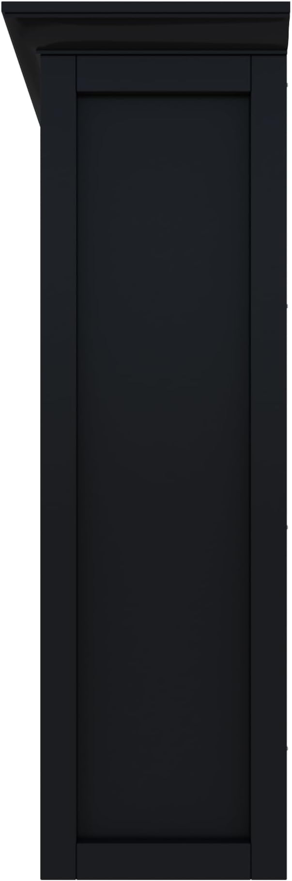 OSCHF 12-Cube Open Bookcase with Base, 3-Tier Wooden Bookshelf, Black | Curved Base, Crown Molding, Fits 11×11" Bins, Modern Storage Cabinet for Living Room, Bedroom, Home Office