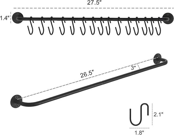 Mkono Hat Organizer Hat Rack for Wall Storage Holder with 30 Hooks Set of 2 | Hanging for 30 Caps, Adjustable Hooks, Space-Saving, Holds Baseball Scarves Belts Bags, Closet Door Bedroom Entryroom Laundry
