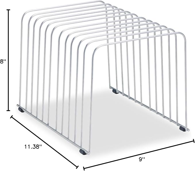Fellowes Desktop Organizer, 11 Sections, 9" x 11.375" x 8", Wire, Silver (72012) | (72012)