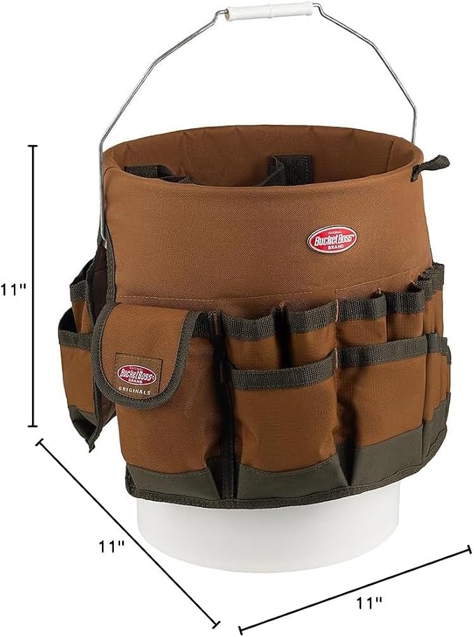 Bucket Boss The Bucketeer Bucket Tool Organizer in Brown, 10030 (Pack of 6)