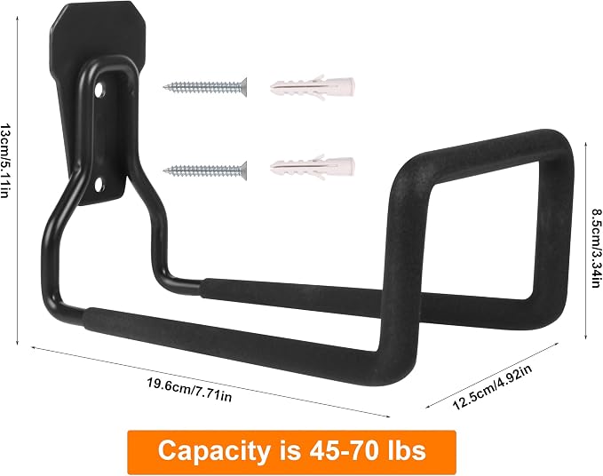 Heavy Duty Hose Hanger Garden Hose Storage Water Hose Holders for Outside | 2pcs Wall Mount Garden Hose Reel Hose Stand