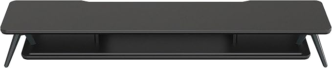 Fenge Dual Monitor Stand, Monitor Stands Riser for 2 monitors, 42.5 Inch Wood Desk Shelf with Storage Organizer and Cable Management for Office Desk Accessories | 42.5-Inch Wide, Sturdy Aluminum Legs, Built-In Phone & Tablet Slot, Desktop Organizer for...