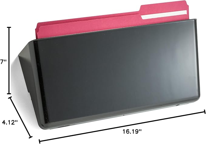 Officemate Wall File, Legal Size, Black (21442) (Pack of 4)
