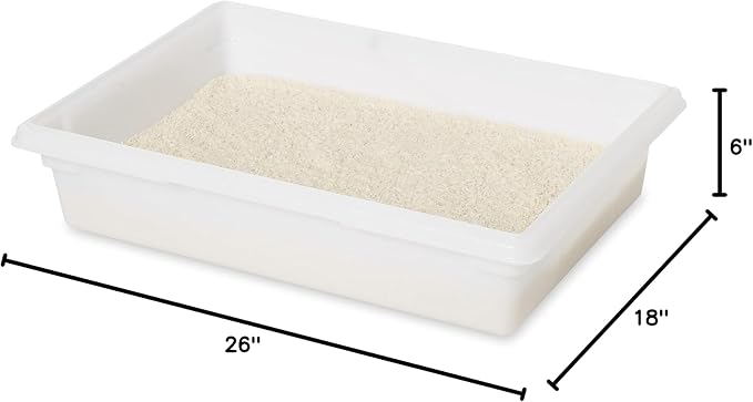Rubbermaid Commercial Products Food Storage Box, 8.5 Gallon Capacity, White, for Restaurant/Kitchen/Cafeteria