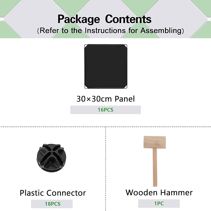 C&AHOME Plastic Cube Storage Organizer, 4-Cube Shelves Units, Black | DIY Modular Bookshelf, Portable Closet Organizers and Storage Ideal for Bedroom, Office, 24.8" L x 12.4" W x 24.8" H