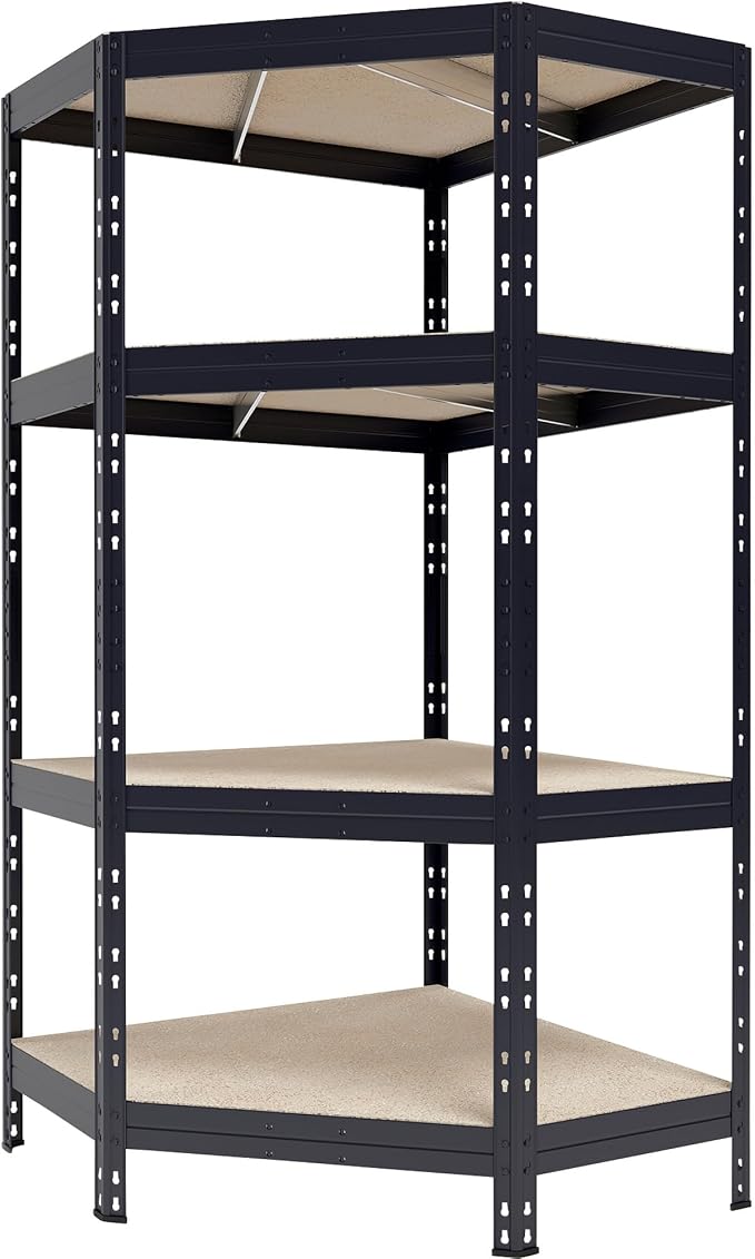 AR Shelving Garage Series Metal Corner Shelf, 24in., 500-Lb. Capacity per Level