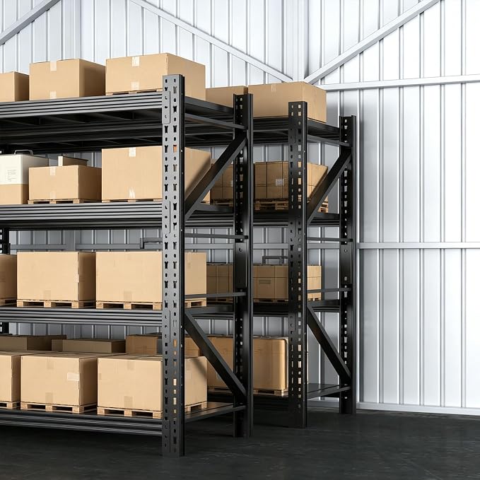 Garage Shelves Heavy Duty 73" H*57" W*23.6" D | Metal Garage Shelving Unit High Load Capacity Industrial Storage Shelves for Garage Warehouse Basement