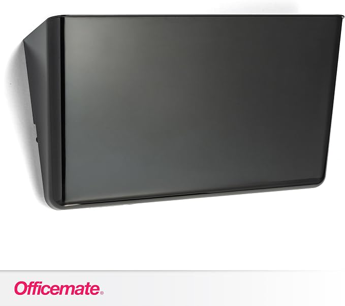 Officemate Wall File Letter Size, Black (21432)