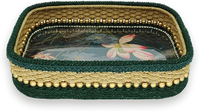 Zenpeace Wicke rBig Basket, Suitable For Hand-Woven Rectangular Basket Organizing and Decorating Projects, Clothes and Various Items