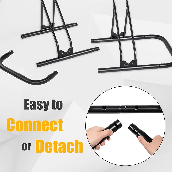 CyclingDeal Bicycle Floor Parking Rack Stand - for Mountain MTB Road Bike - Indoor Home Garage Storage - Adjustable 2 Bikes