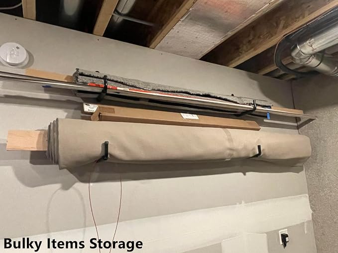 Garage Hooks, 10" Heavy Duty Garage Storage Tool Hangers, Wall Mount Storage Hooks for Garden Tools, Ladders, Bikes, Bulky Items