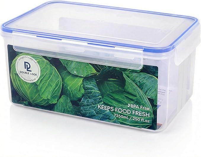 Tribello 250 oz Extra Large Airtight Food Storage Containers with SnapTight Lids – Clear, Stackable, BPA-Free Meal Prep Containers for Kitchen, Freezer & Pantry Storage