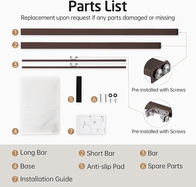 KES Bronze Standing Towel Rack with Weighted Marble Base, 2-Tier Towel Rack Stand for Bathroom Floor, Bath Towel Holder Fits Bath Towel & Hand Towel,18/8 Stainless Steel, BTH217-BB