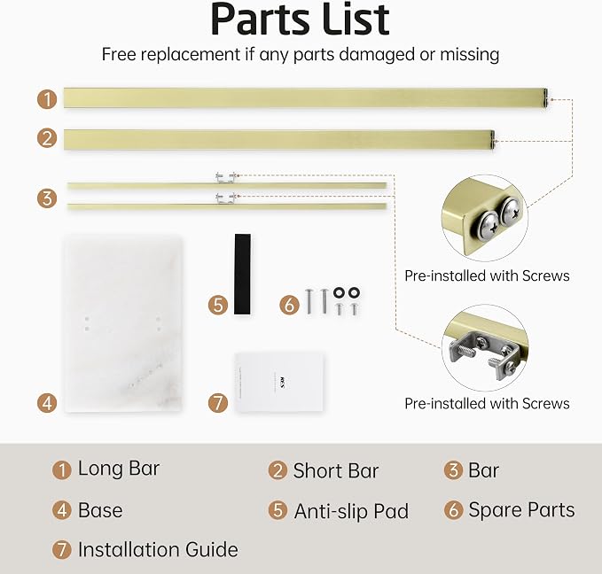 KES Standing Towel Rack with Marble Base, 2-Tier Towel Stand for Bathroom Floor, Upgrade Steady Design, T-Shaped Towel Drying Rack Gold, SUS304 Stainless Steel, Brushed Gold Finish, BTH217-BZ