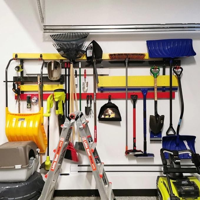 6.7In Garage Storage Utility Hooks, Heavy Duty Ladder Hooks, Wall Mount Garage Hanger & Organizer, 8 Pack (12G-6.7inch)