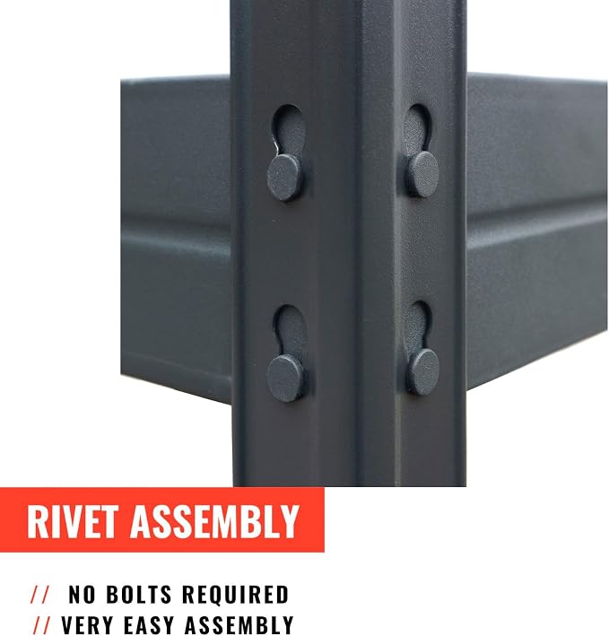 AR Shelving, Versatile Combinable Shelving Collection 48in.W, Height 71 in, Width 48 in, Depth 18 in, Model# TR18S402KHGDD8US0