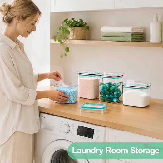 5-in-1 Trash Bag Dispenser, Laundry & Dishwasher Pods Storage Container | Space-Saving Under Sink Garbage Bag Dispenser for 13/30/33 Gallon Bags & Laundry Room Storage. Home Organization Must Haves!