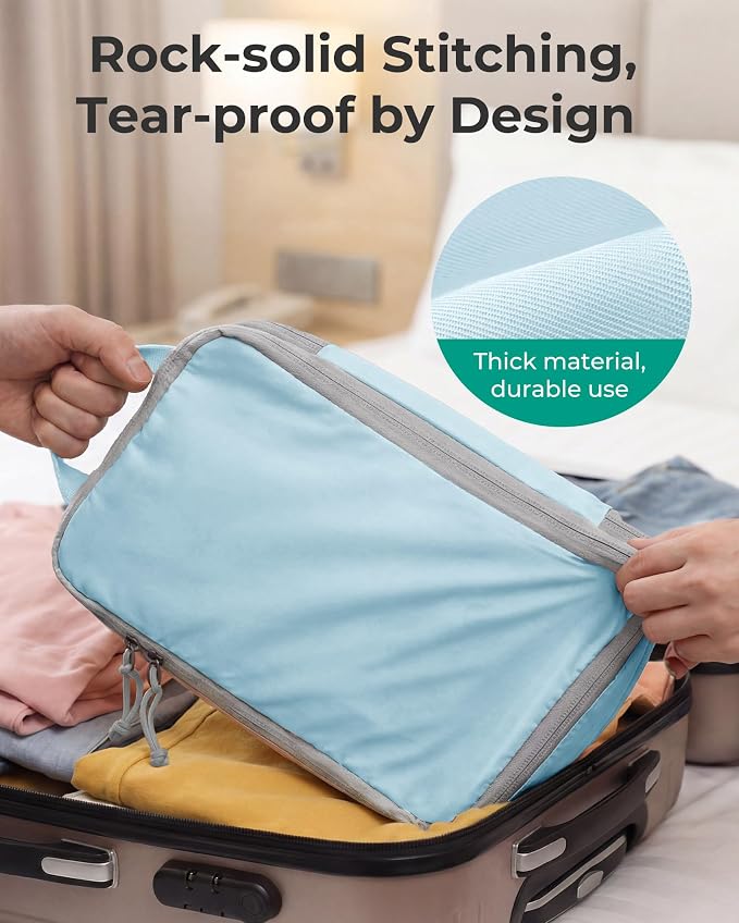 BAGSMART Compression Packing Cubes for Travel Essentials | 14 Set /6 Set /4 Set/2 Set, Lightweight, Durable