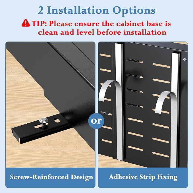 Aisslro Under Sink Organizer, 2 Tier Pull Out Cabinet Organizer, Expandable & Adjustable Slide Out Shelf 13.2''–20.3'', Under Sink Storage for Kitchen Bathroom Laundry Cabinet Storage, Black