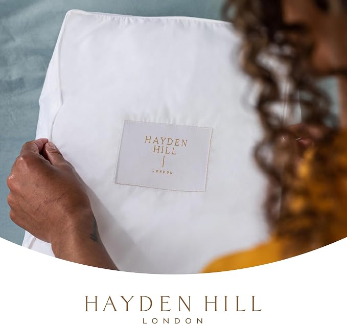 Hayden Hill Luxury Organic Cotton Sweater and Blanket Storage Bag 20 Inch | Fits 9 Fine Knits or 2 Blankets, Breathable, Moth Proof, Garment Storage Bag For Cashmere, Certified Carbon Neutral, White