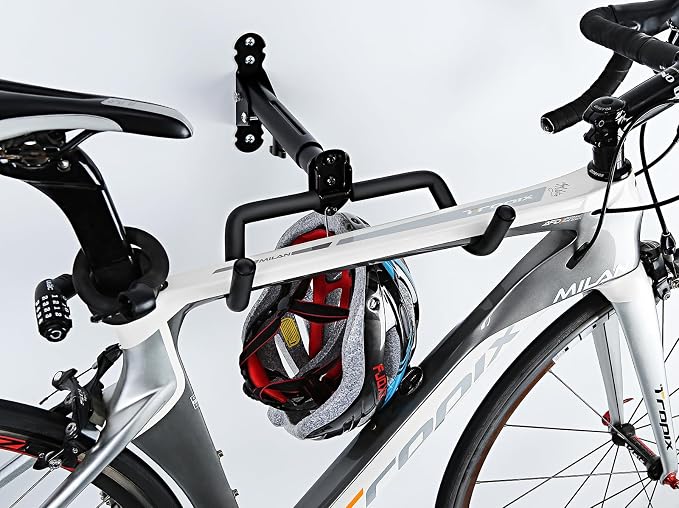 Gootus Bike Wall Mount Hanger - Horizontal Bicycle Indoor Storage Rack | Cycling Wall Mounted Holder Hook - Hang Your Road, Mountain or Hybrid Bikes in Garage or Home