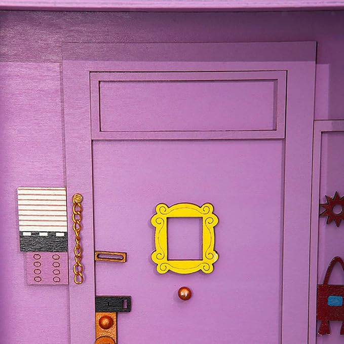 TOIVO Friends Key Holder for Wall,Friends Tv Show Merchandise Gifts,Easy Installation Key Rack for Entryway and Home Decor,Wall Decor Organizes Keys and Purses While Enhancing Your Room’s Look (Wood)
