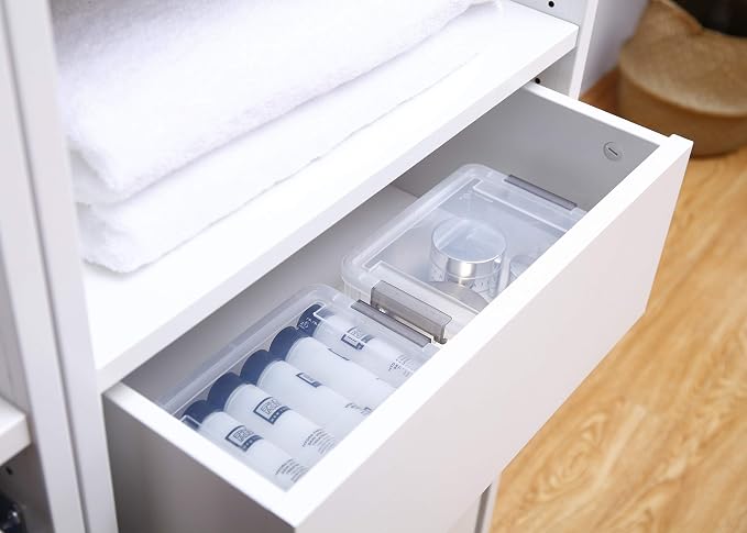 Citylife 10Packs 1.3Qt Small Storage Bins with Lids,Stackable Clear | Plastic Containers for Beads, Buttons, Sewing Supplies, Office Supplies and Small Toys