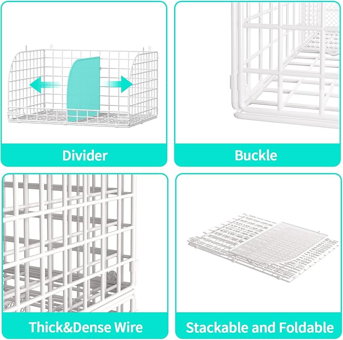 HapiRm Hanging Closet Organizer Storage - 3 Tier Metal Stackable Hanging Closet Shelves with Dividers and S Hooks, Foldable Clothes Shelves for Clothes, Pants, Shoes, Coat, Hats Clutches Accessories