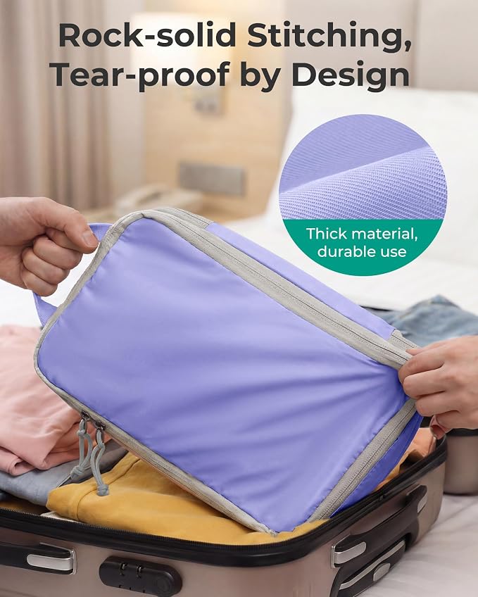 BAGSMART Compression Packing Cubes for Travel Essentials | 14 Set /6 Set /4 Set/2 Set, Lightweight, Durable