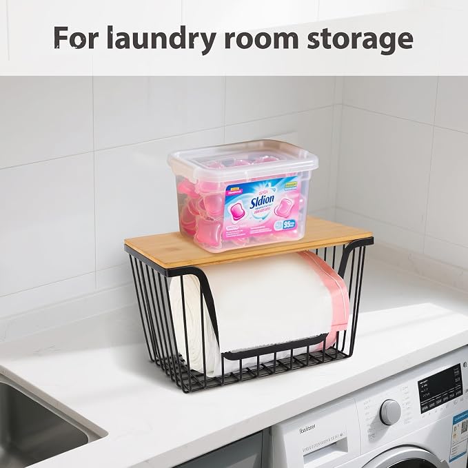 1 Pack Fruit Basket for Kitchen Counter, Stackable Pantry Organizers Storage, Large Wire Storage Basket Suitable for Storing Fruits, Onions, Potatoesand Vegetables