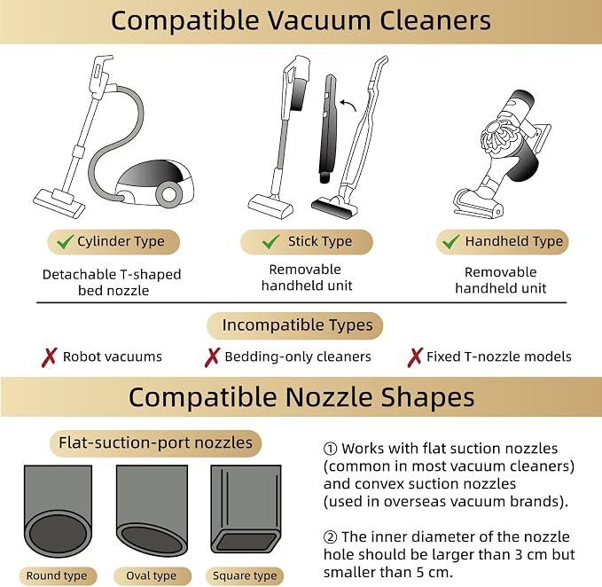 TAILI 8 Pack Cube Vacuum Storage Bags, Combo(3 Jumbo+5 Medium), Cream | Vacuum Seal Bags for Clothing, Blankets, Bedding, Comforters, No Pump Compression Cube, 2 Size Space Saving