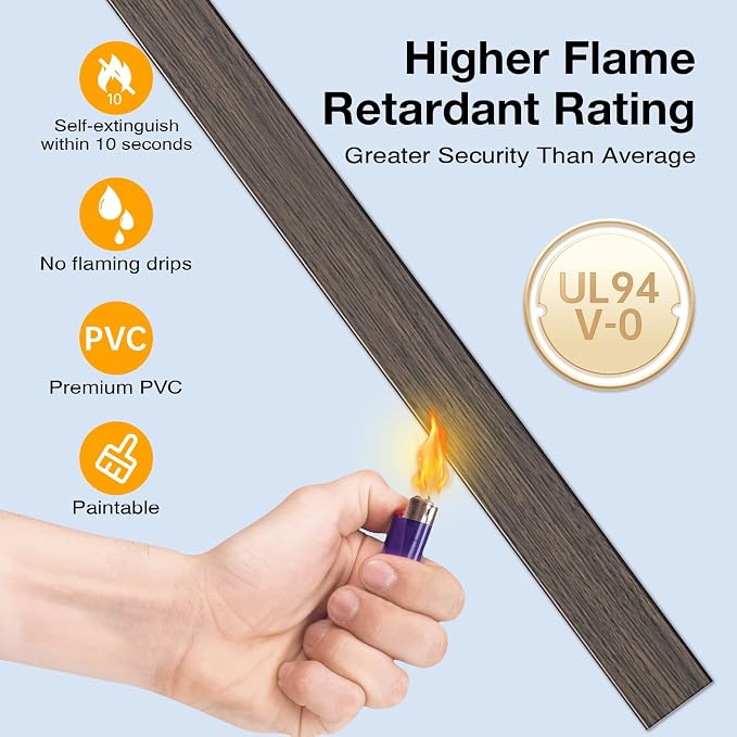 Delamu 157in Cord Hider Wall, TV Cable Hider Cord Covers for Wires on Wall, Large Cable Cover Raceway to Hide 2-4 Cords, Wire Hiders Wire Covers for Cords for TV on Walls, W1.18 H0.6in, Darkwood