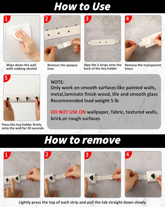 CypherX Key Holder Wall Mount (White-S)