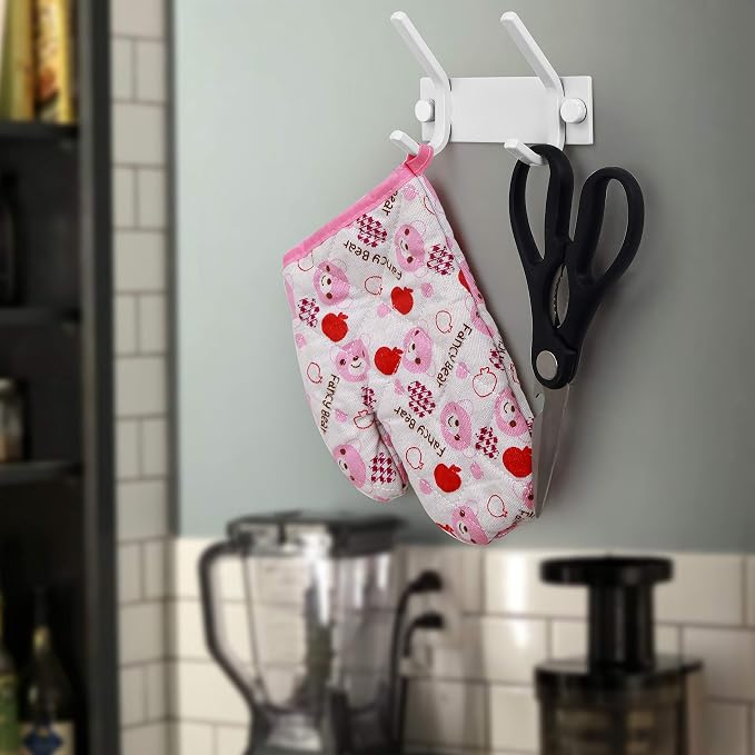 WEBI Coat Rack Wall Mount,Coat Hooks Wall Mounted,Wall Coat Hanger,Hook Rack,2 Hooks for Hanging Coats,Jackets,Clothes,White