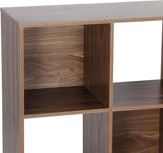 9-Cube Storage Organizer,Wooden Bookshelf Cube Storage,Freestanding Bookcase w/5 Removable Back Panels,Display Shelf Bedroom, Living Room, Home,Office,Study,Natural