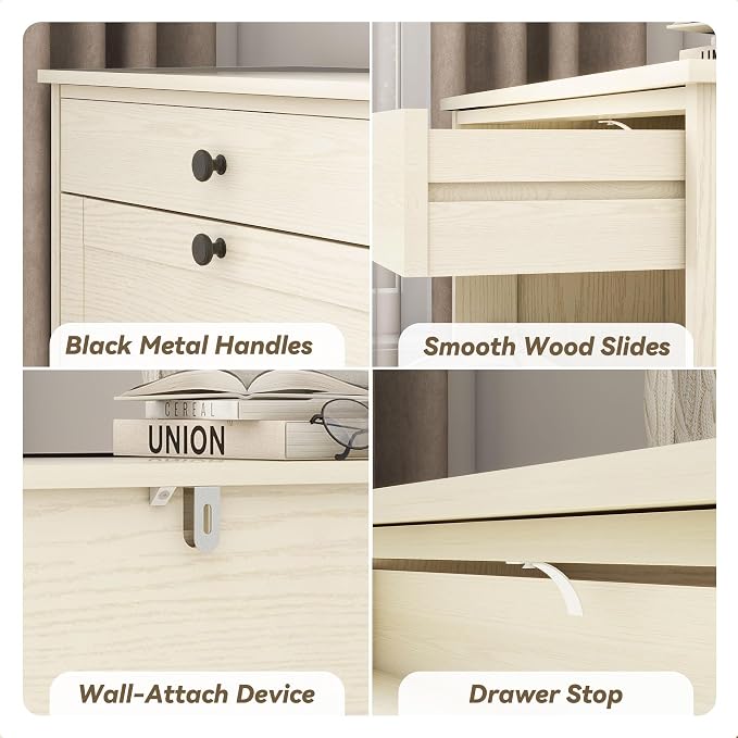 Wooden Shoe Rack with 2 Flip Drawers, Entryway Shoe Storage Cabinet | Freestanding Modern Shoe Organizer with Adjustable Shelves, Small Closed Shoe Rack Cabinet for Front Door Entrance,Light Oak