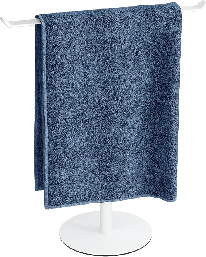 Towel Rack T-Shape Hand Towel Holder for Bathroom, Headband Holder Organizer and Bathroom Towel Racks,Kitchen Towel Rack White Hand Towel Holder