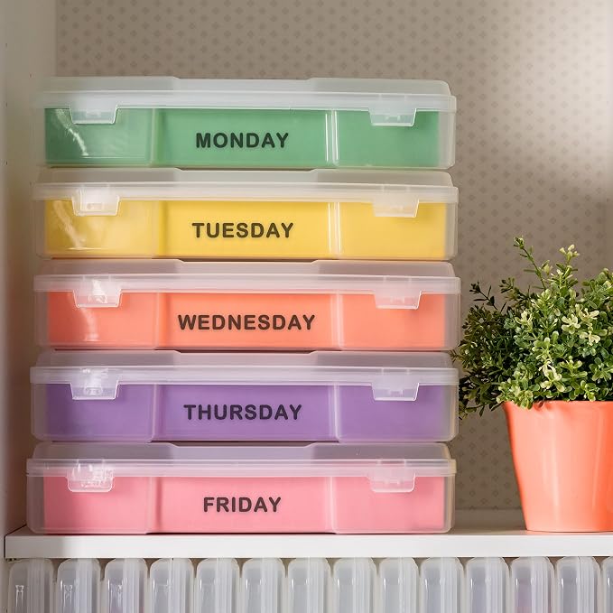 IRIS USA Scrapbook Case |Made in USA| Fits 12"x12" - Thick (6-Pack) - Clear | Portable Plastic Storage Organizers with Built-In Handles for Paper, Art, Board Games, Crafts, Files & Office Supplies