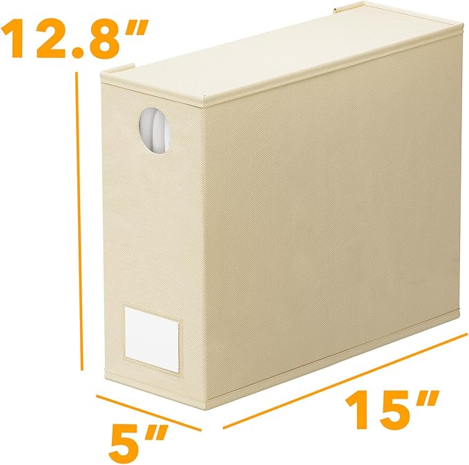 SpaceAid 4 Pack Bed Sheet Organizers and Storage, Foldable Sheet Organizer for Linen Closet, Sheets Set Folder Keeper with Window XL (Queen & King Size) Organizing Bedding Container, Beige