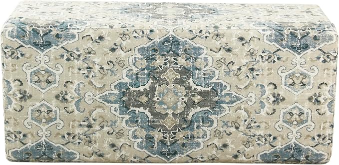 HomePop 36" Decorative Storage Bench - Antiqued Blue