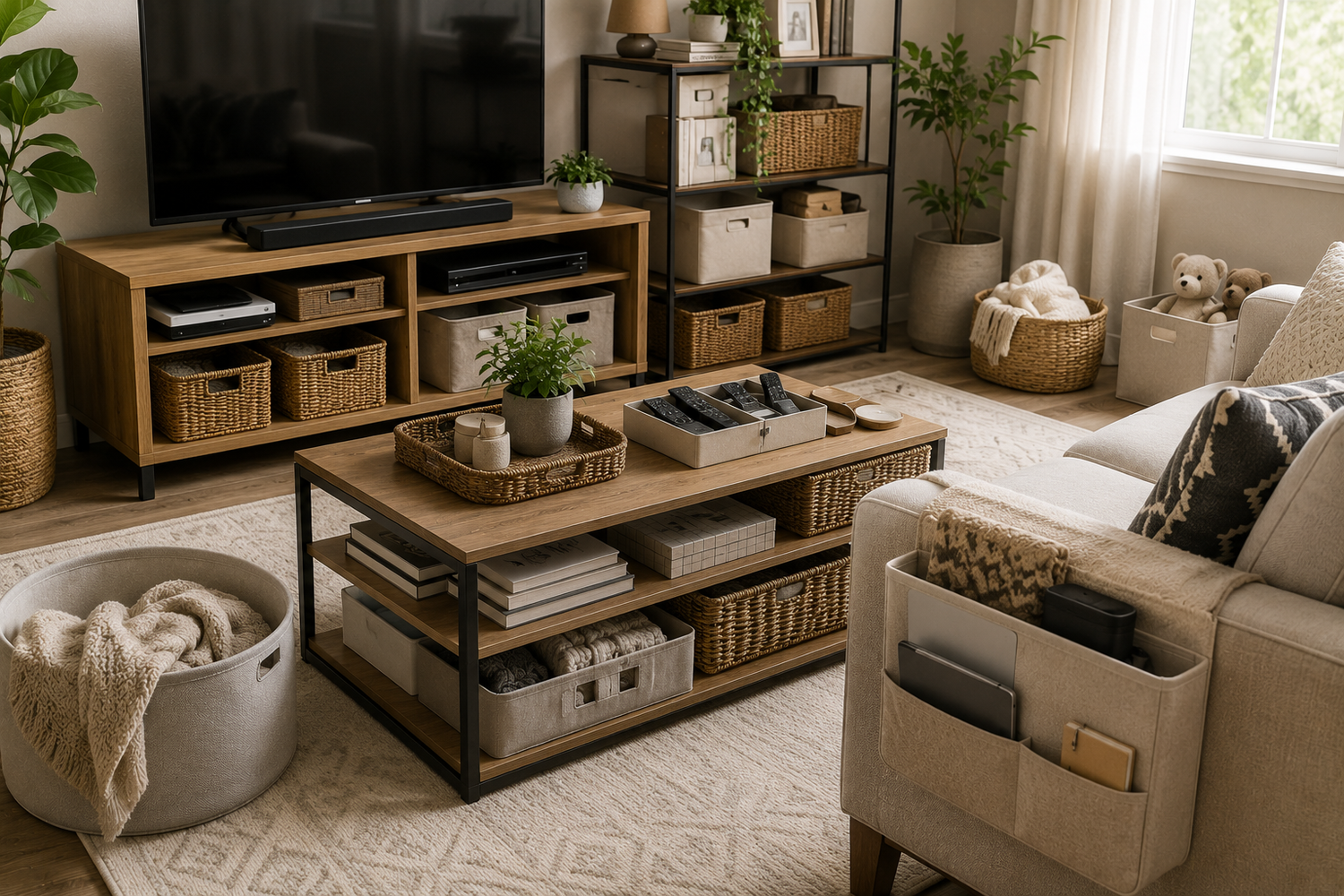 Living Room Organization