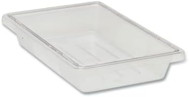 Rubbermaid Commercial Products Food Storage Box/Tote, 5 Gallon, Clear, for Restaurant/Kitchen/Cafeteria