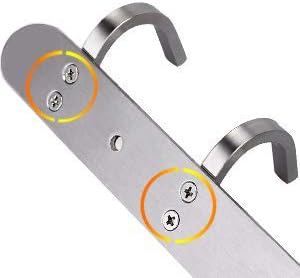 Wall Mounted Coat Hook Rack, 16-Inch with 6 Hooks, 304 Stainless Steel Brushed Nickel, for Bedroom, Bathroom, Foyer, Hallway