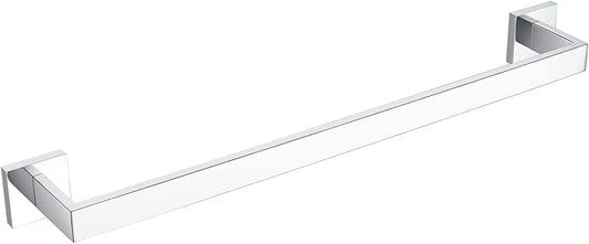 Bagnolux 22 Inch Chrome Bathroom Accessories, Polished Chrome Towel Rack for Bathroom Wall Mounted Towel Bar, Heavy Duty Modern Towel Holder Single Towel Rod (Total Length 23.6-Inch)